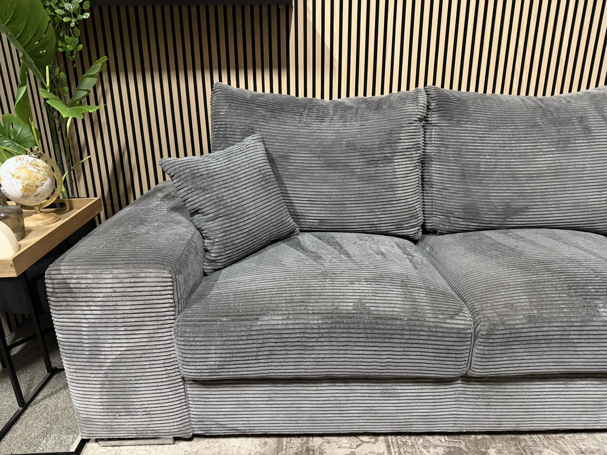 Prachtige ribstof hoekbank! 280x200 - Afbeelding 6